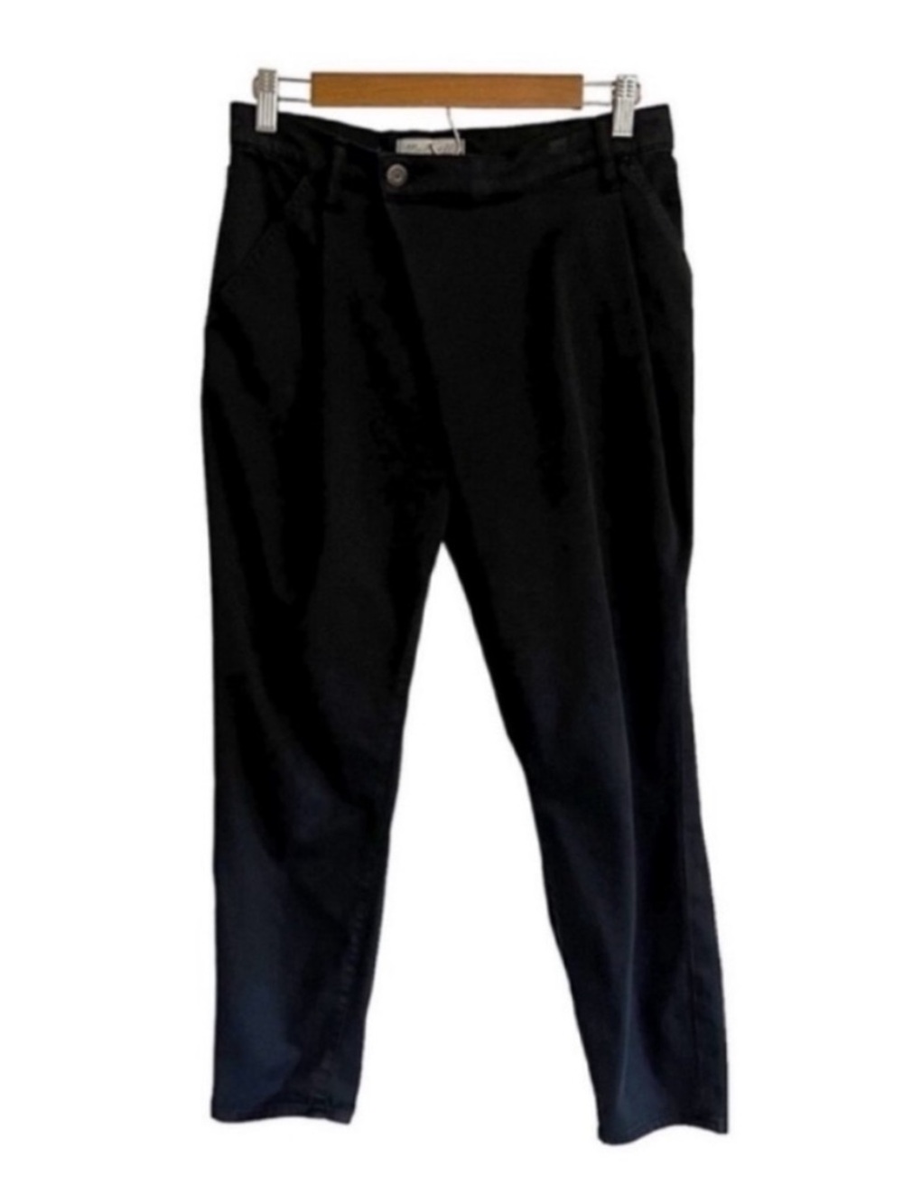 Madewell Black Cotton Trouser Pants Women's Style B1945 Size 26